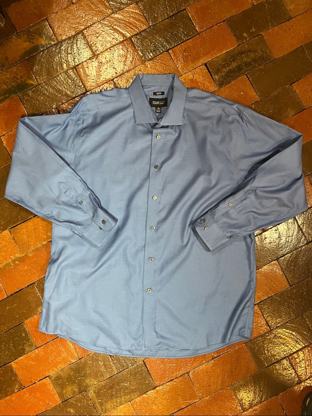 MEN 2X /18 SHIRT/Kenneth Cole/long sleeve/blue 1133